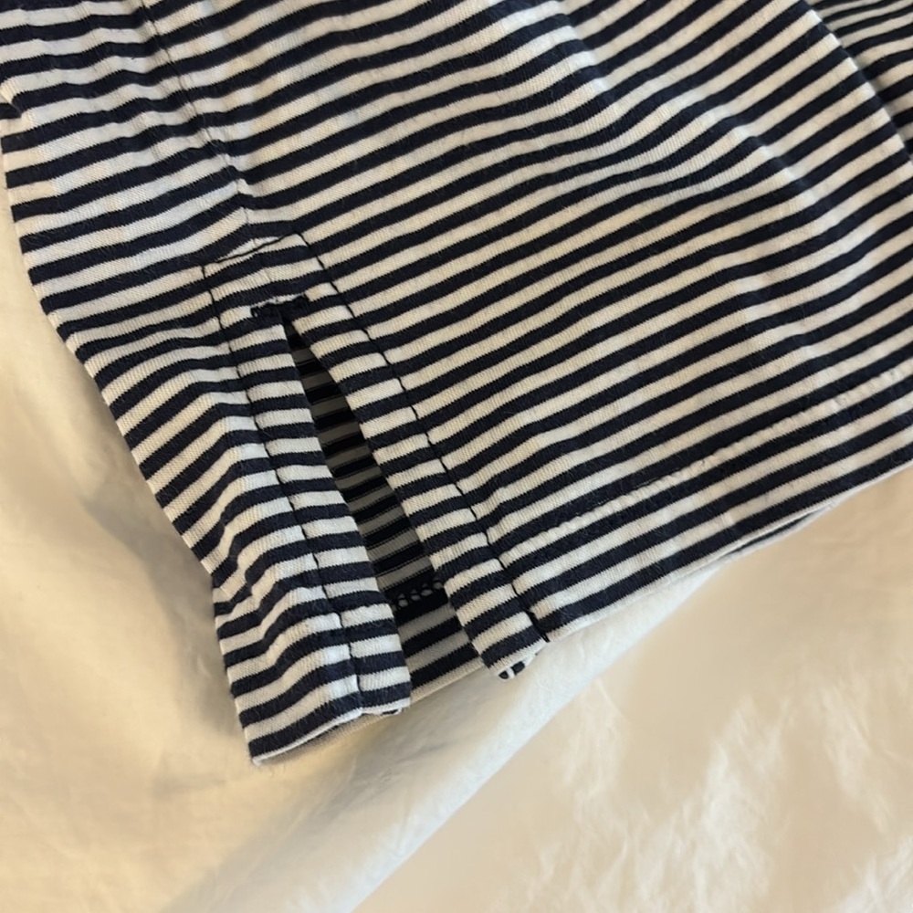 Renwick Sport Navy White Stripe Polo Dress size Large - Picture 4 of 8